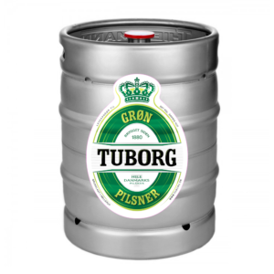 Grøn Tuborg fustage fadøl til fadølsanlæg 25 liter