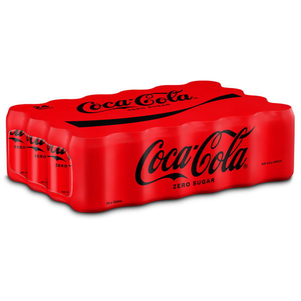 Coca Cola Zero 33 cl dåse 24 stk ramme