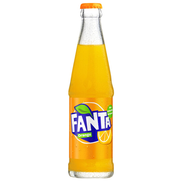 Fanta Orange 25 cl glasflaske