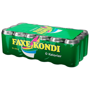 Faxe Kondi 0 Kalorier 33 cl dåse 24 stk ramme