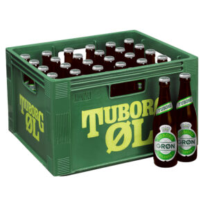 Grøn Tuborg 25 cl glasflaske 30 stk kasse