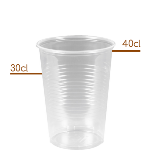 Plastik Ølglas 30-40cl til fadølsanlæg