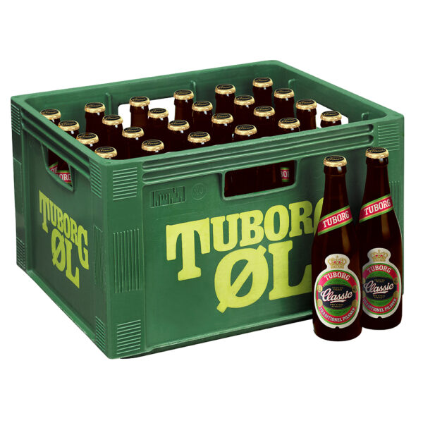 Tuborg Classic 25 cl glasflaske 30 stk kasse