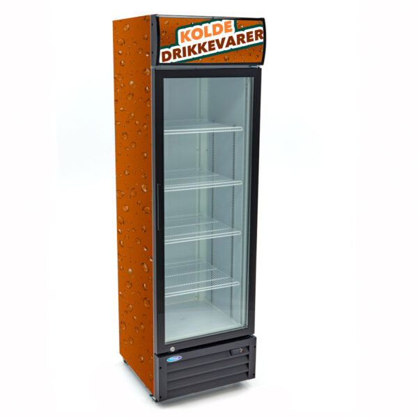 Lej køleskab med glaslåge på 360 liter