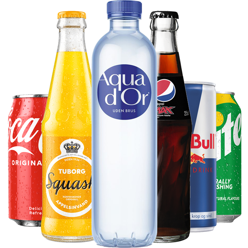 Drikkevarer sodavand og kildevand til DHL-Stafetten