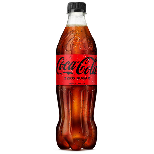 Coca Cola Zero 50 cl plastikflaske 24 stk