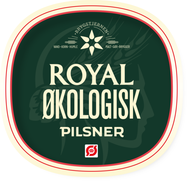 Etiket på Royal Øko Pilsner