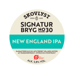 Skovlyst Øko Signatur No 30 New England IPA etiket