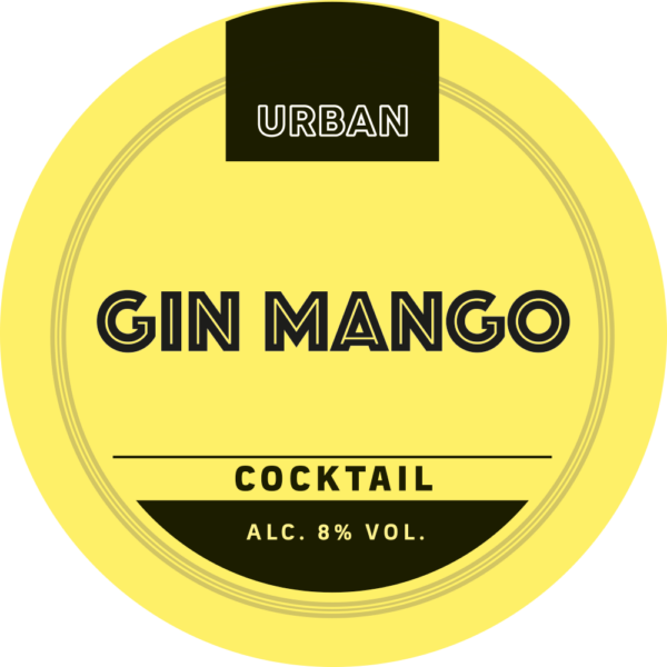 Etiket Urban Cocktails Gin Mango