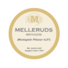 Melleruds Øko Pilsner fadøl etiket