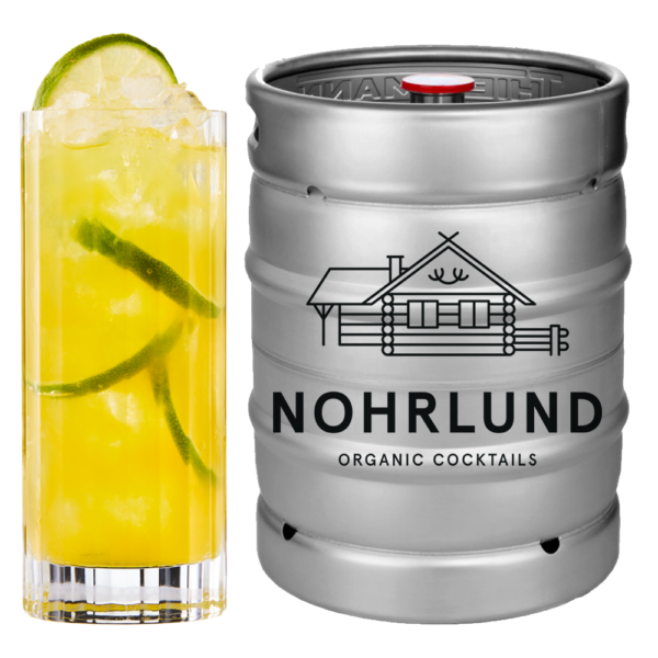 Nohrlund Gin Mango Smash 20 ltr fustage - Lej fadølsanlæg med kolde cocktails