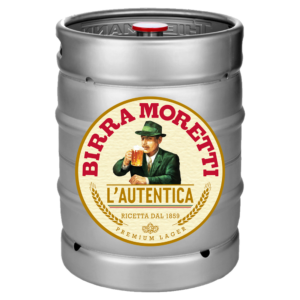 Fustage Birra Moretti til fadølsanlæg